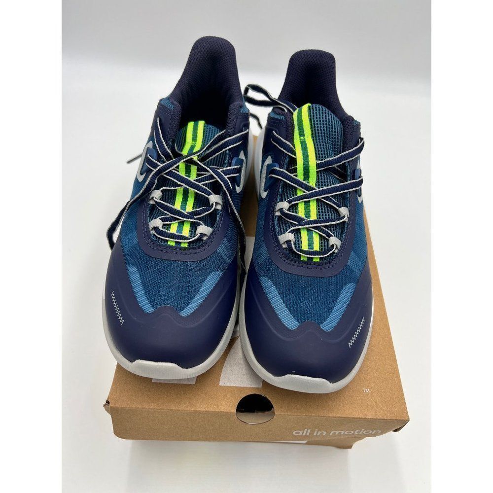 Brand New All In Motion Avery Sneakers For Boys Size 4 Color Navy Apparel Sneake